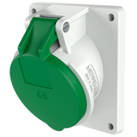 Panel mounted socket with TwinCONTACT