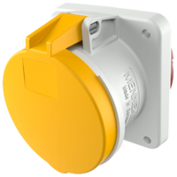Panel mounted socket