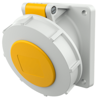 Panel mounted socket with TwinCONTACT