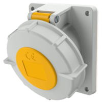 Panel mounted socket with TwinCONTACT