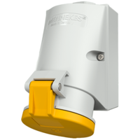 Wall mounted socket with TwinCONTACT