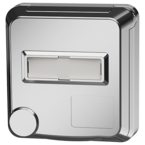 MENNEKES Cepex panel mounted socket SCHUKO® with labelling field, white aluminium 4574ME