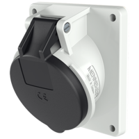 MENNEKES  Panel mounted socket with TwinCONTACT 1644