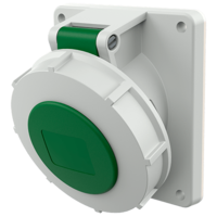 Panel mounted socket with TwinCONTACT