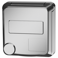 MENNEKES  Cepex panel mounted socket, white aluminium 4480