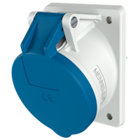 Panel mounted socket with TwinCONTACT