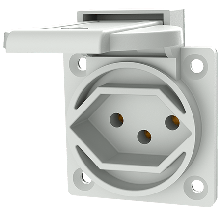 Grounding Type Panel Mounted Socket 10085 Mennekes