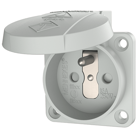 MENNEKES Grounding-type panel mounted socket 11160