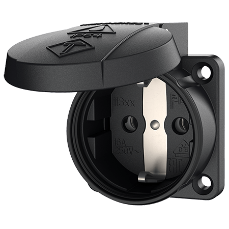 MENNEKES Panel mounted socket SCHUKO® 11322