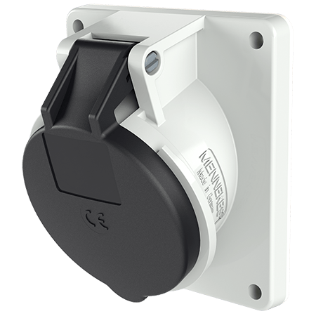 MENNEKES Panel mounted socket with TwinCONTACT 1644