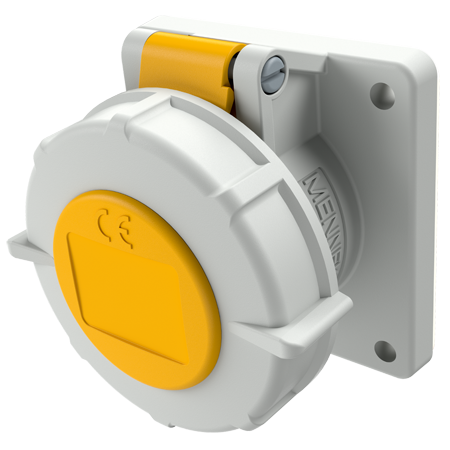 MENNEKES Panel mounted socket with TwinCONTACT 1707