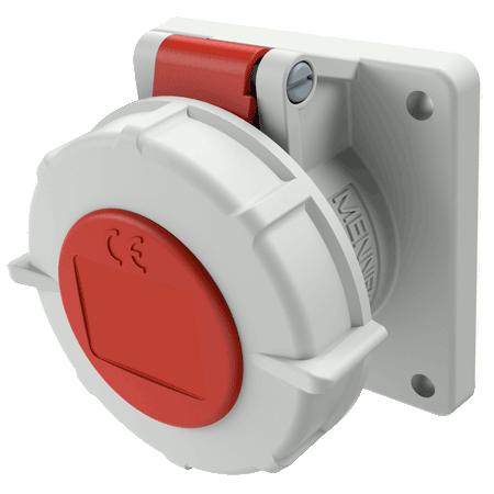 MENNEKES Panel mounted socket with TwinCONTACT 1709