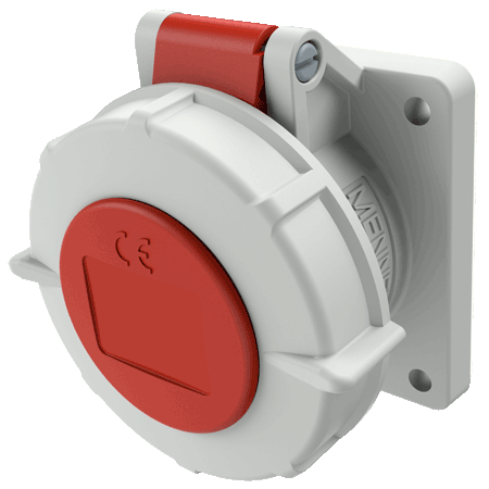 MENNEKES Panel mounted socket with TwinCONTACT 1712