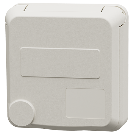 MENNEKES Cepex panel mounted socket, pure white 4453