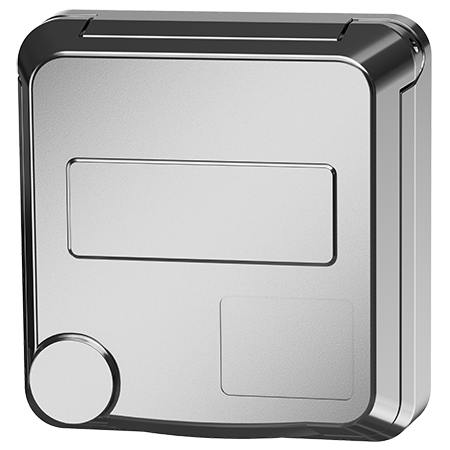 MENNEKES Cepex panel mounted socket, white aluminium 4480