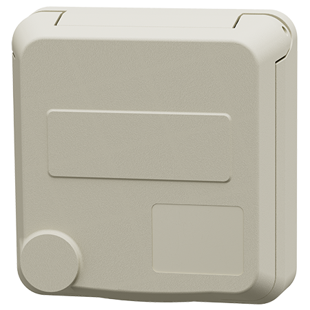 MENNEKES Cepex panel mounted socket, pearl white 4813