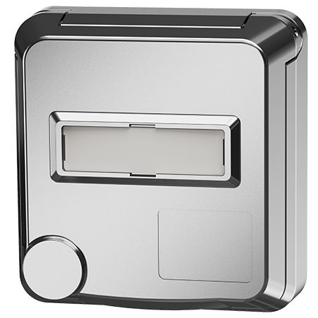 MENNEKES Cepex panel mounted socket, white aluminium 4845ME